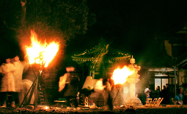 Zen monastry at new year